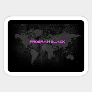 Program Black art, now yours! Sticker